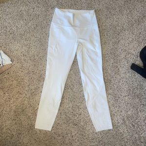 White size 6 Lululemon leggings